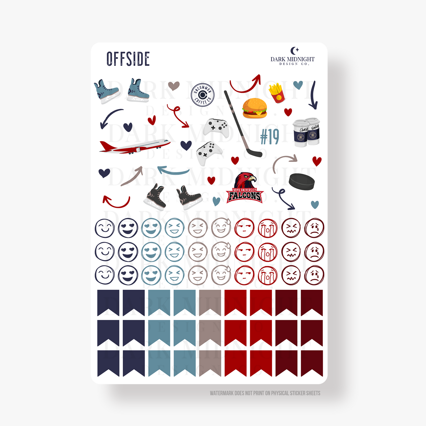 Offside Annotation Stickers - Officially Licensed Rules of the Game Series