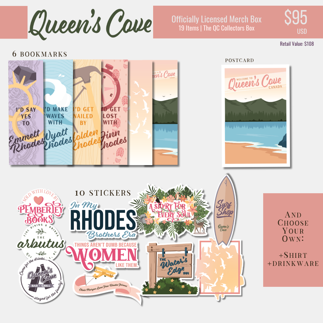 The Queen's Cove Merch Box - Officially Licensed Queen's Cove Series