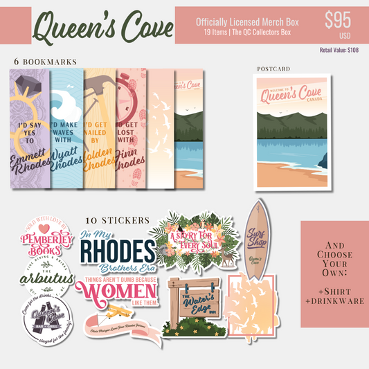 The Queen's Cove Merch Box - Officially Licensed Queen's Cove Series