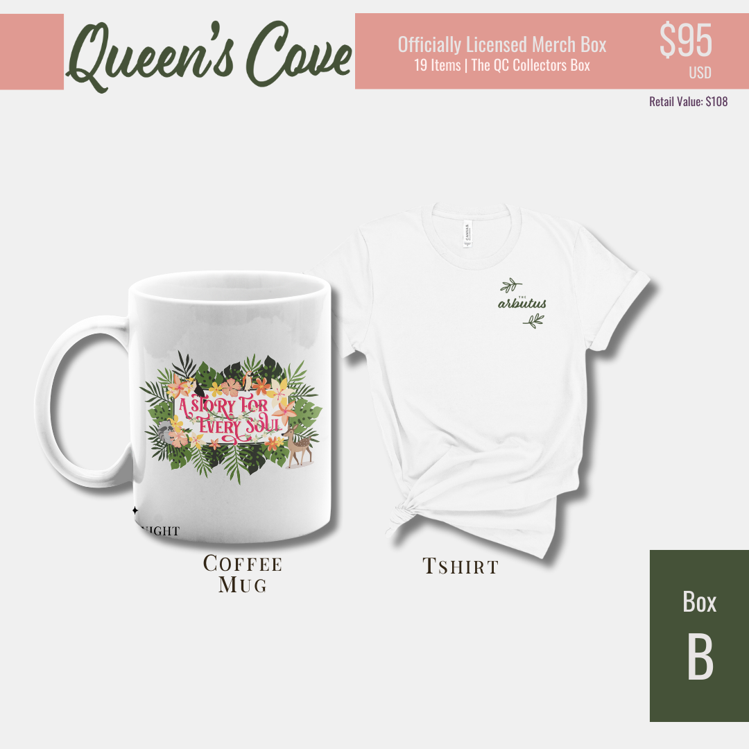 The Queen's Cove Merch Box - Officially Licensed Queen's Cove Series