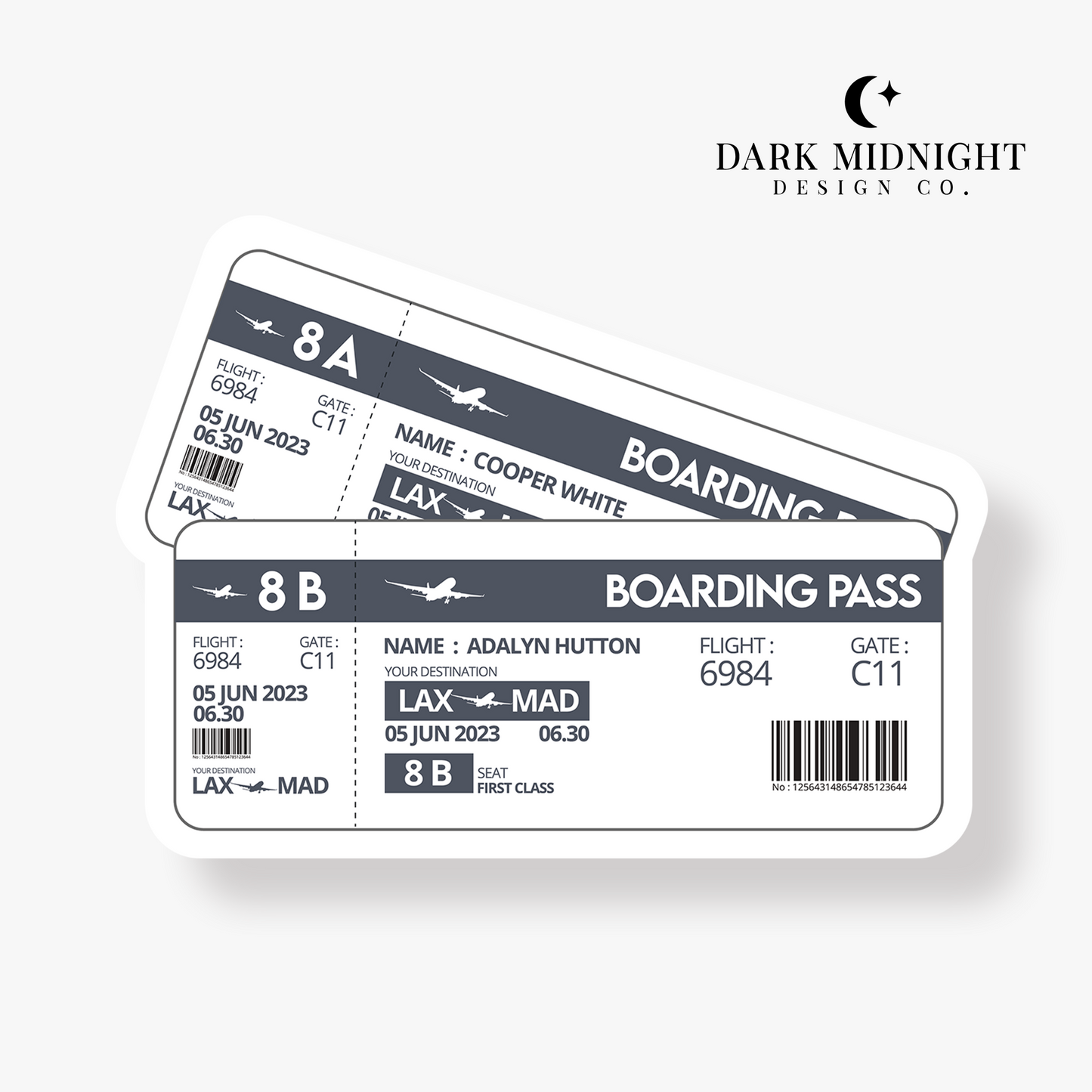 Her Greatest Adventure Boarding Pass Sticker - Officially Licensed Greatest Love Series