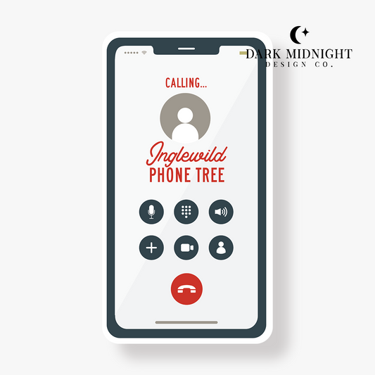 Inglewild Phone Tree Sticker - Officially Licensed Lovelight Farms Series