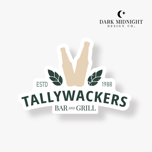Tallywackers Bar & Grill Sticker - Officially Licensed AJ Alexander Merch
