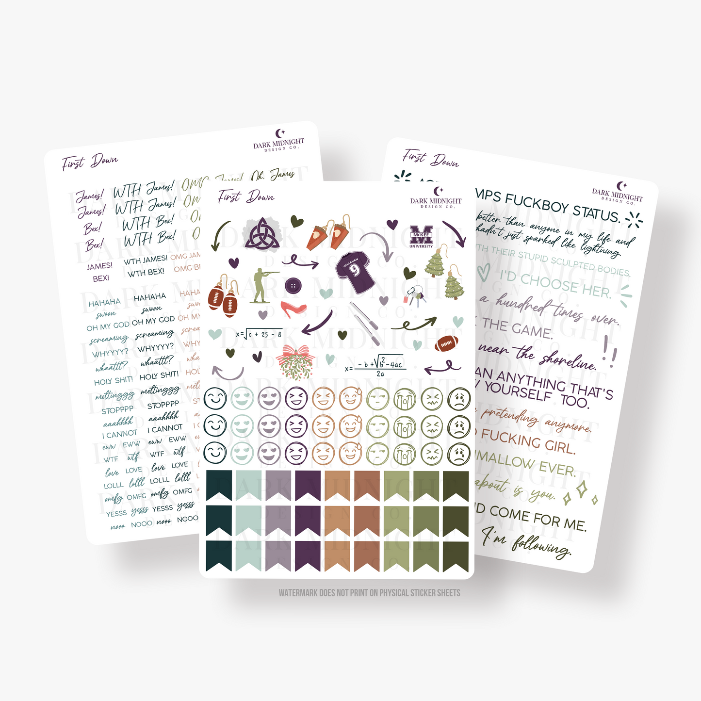 First Down Annotation Stickers - Officially Licensed Beyond The Play Series