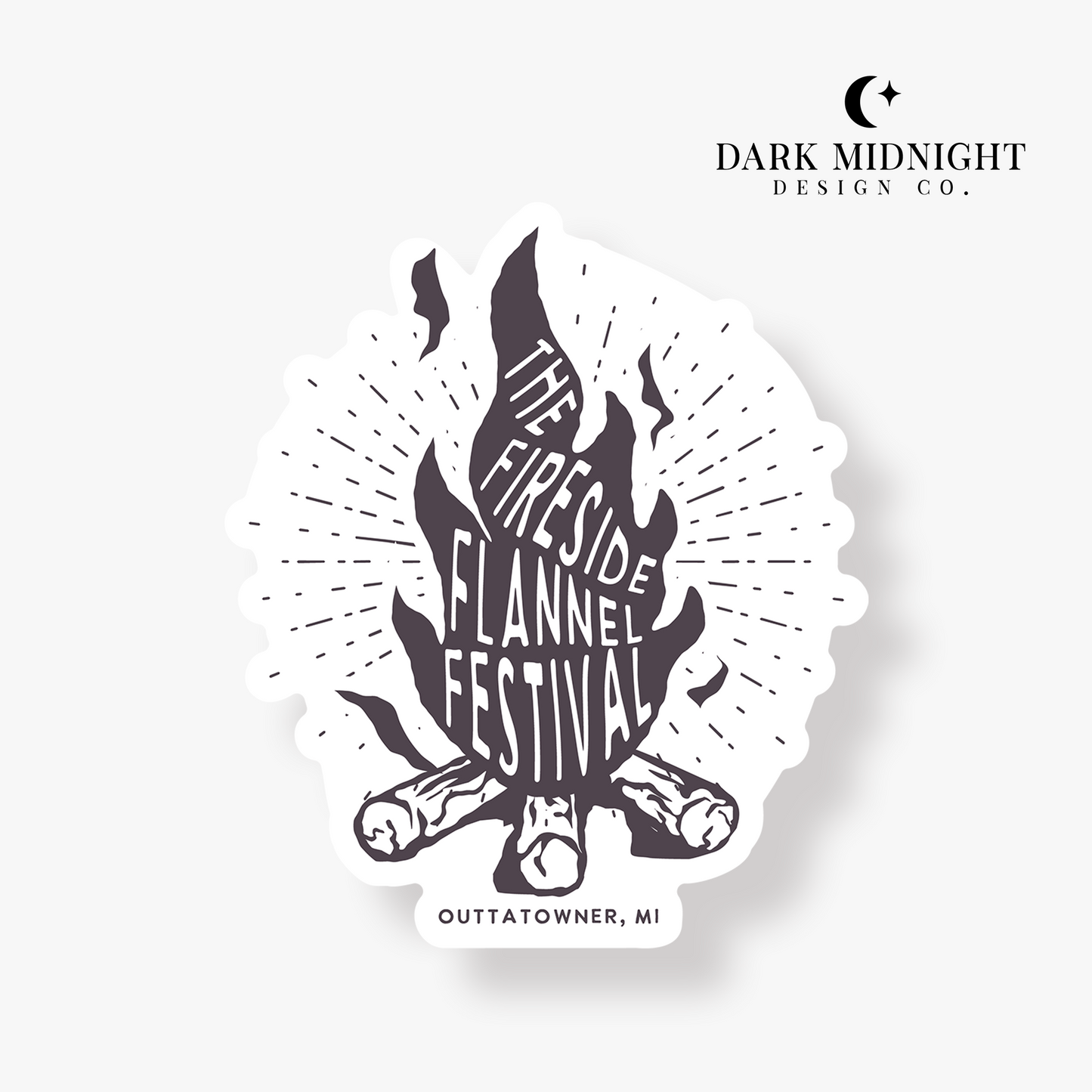 Fireside Flannel Festival Sticker - Officially Licensed Sullivan Family Series