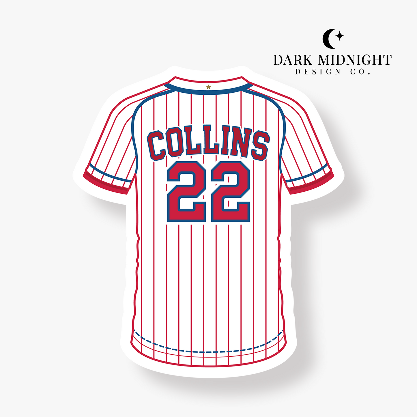 Lane Collins Jersey Sticker - Officially Licensed Orleans University Series Merch