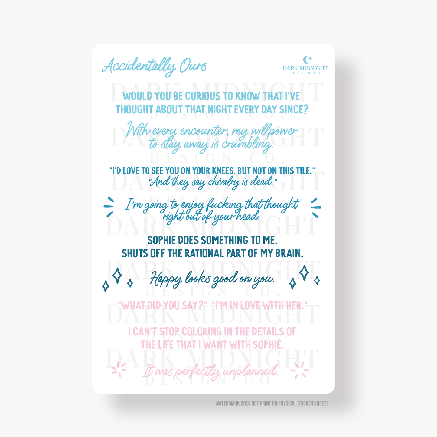 Accidentally Ours Annotation Kit - Officially Licensed Unexpectedly In Love Series