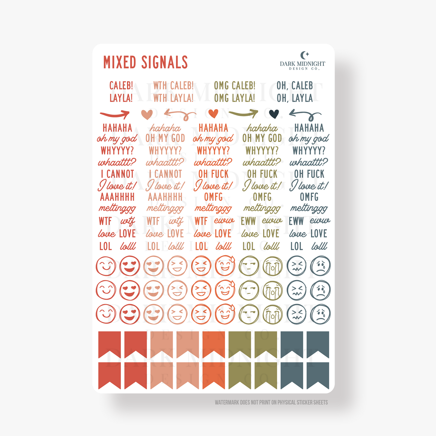 Mixed Signals Annotation Stickers - Officially Licensed Lovelight Farms