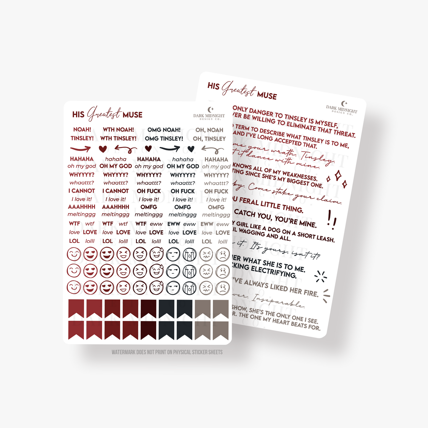 His Greatest Muse Annotation Kit - Officially Licensed Greatest Love Series