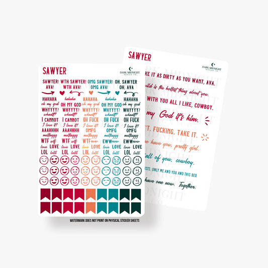 Pre-Order: Sawyer Annotation Stickers - Officially Licensed Lucky River Ranch