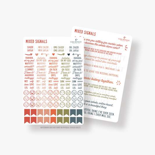 Mixed Signals Annotation Stickers - Officially Licensed Lovelight Farms