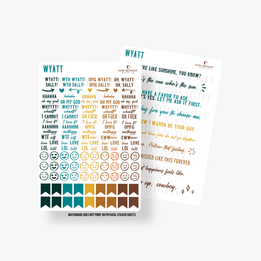 Pre-Order: Wyatt Annotation Stickers - Officially Licensed Lucky River Ranch