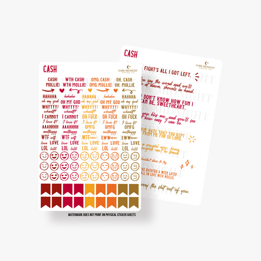 Pre-Order: Cash Annotation Stickers - Officially Licensed Lucky River Ranch