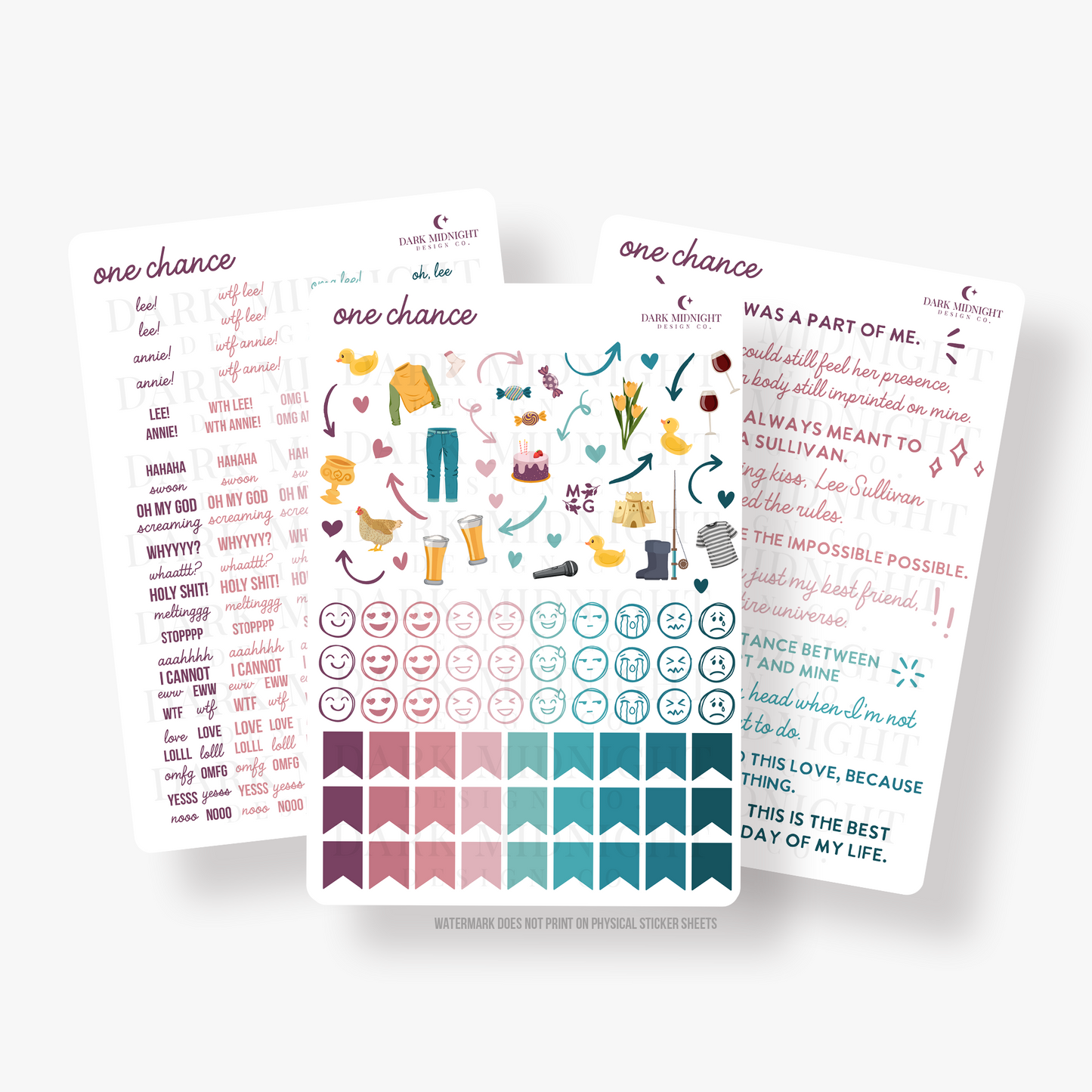 One Chance Annotation Stickers - Officially Licensed Sullivan Family Series