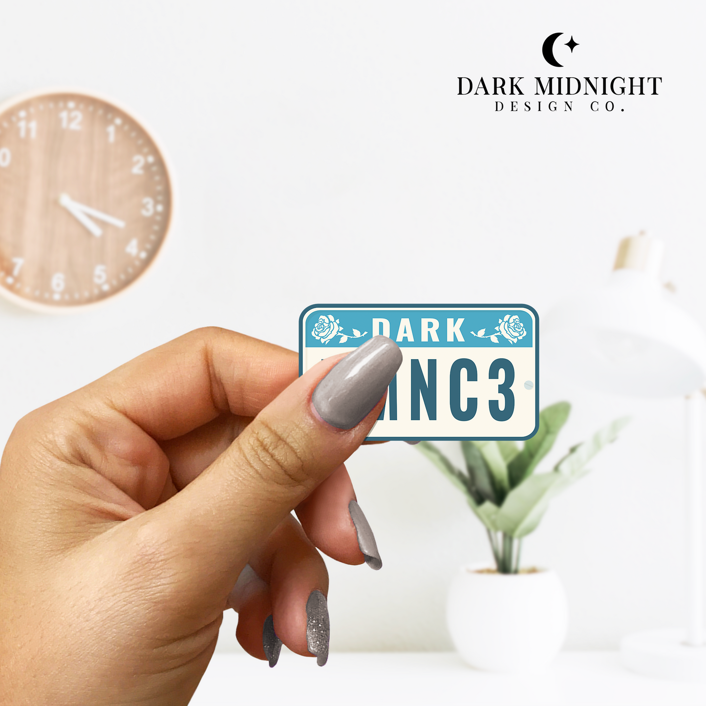 Dark Romance License Plate Sticker