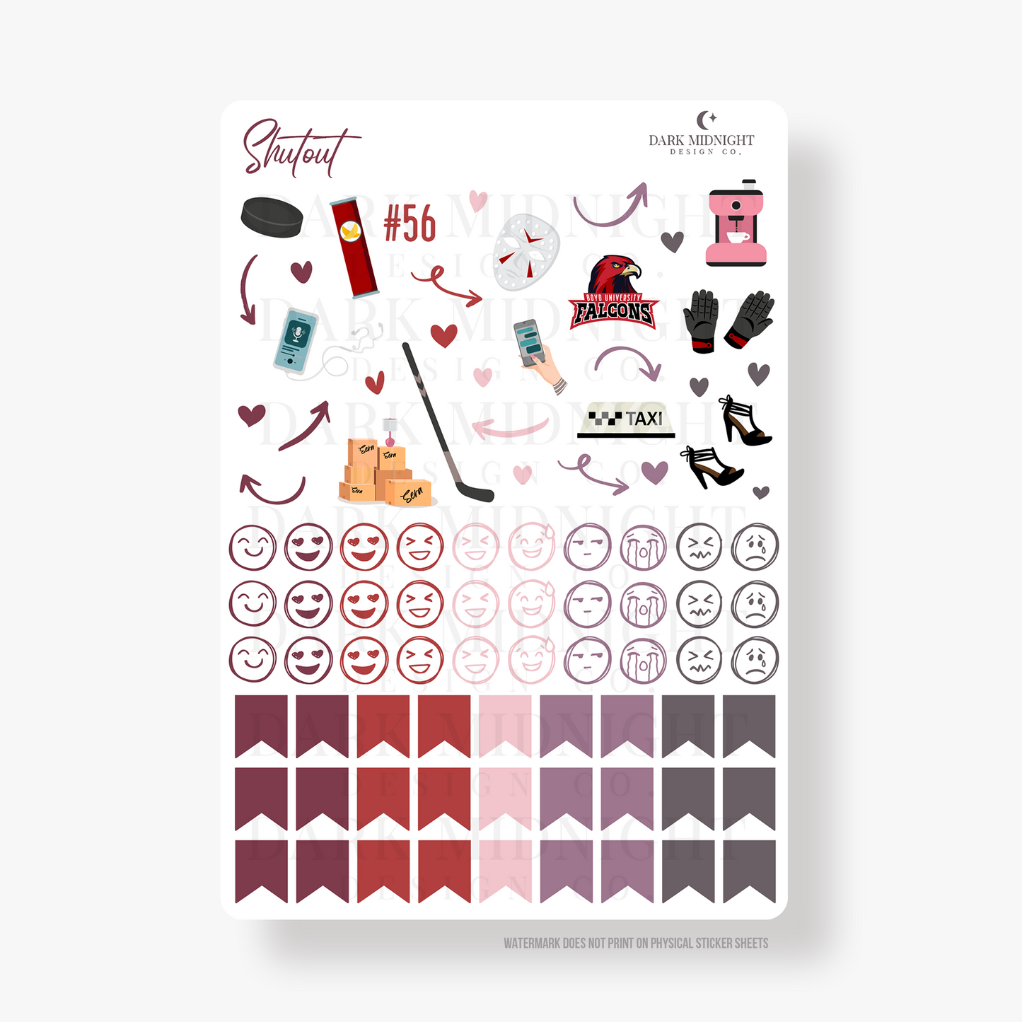 Shutout Illustrated Cover Annotation Stickers - Officially Licensed Rules of the Game Series