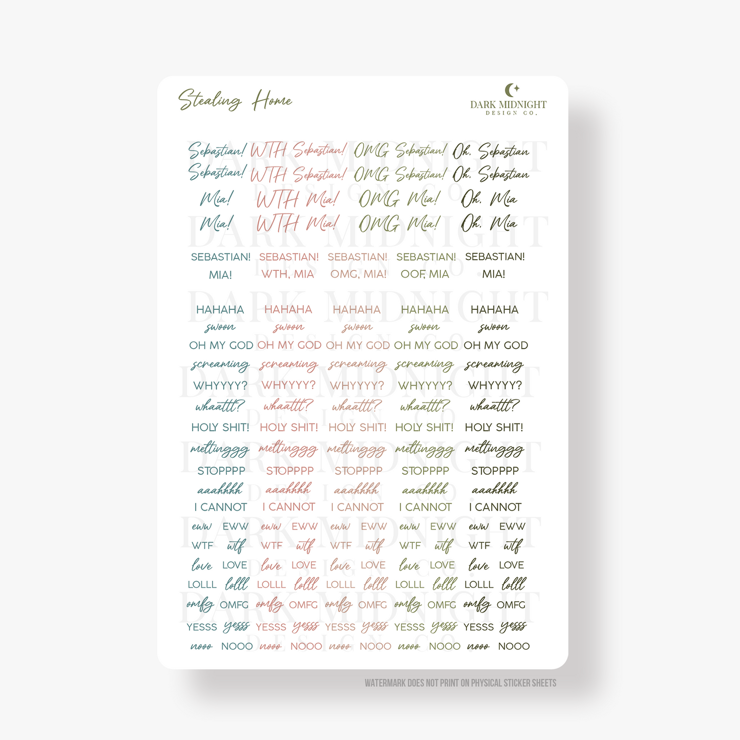 Stealing Home Annotation Stickers - Officially Licensed Beyond The Play Series