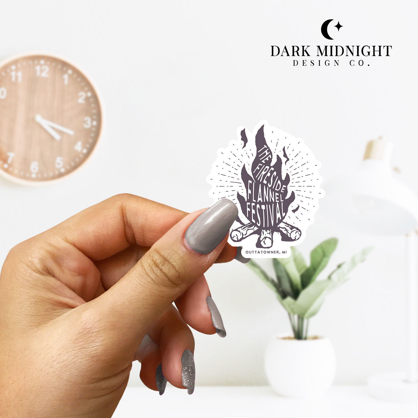 Fireside Flannel Festival Sticker - Officially Licensed Sullivan Family Series