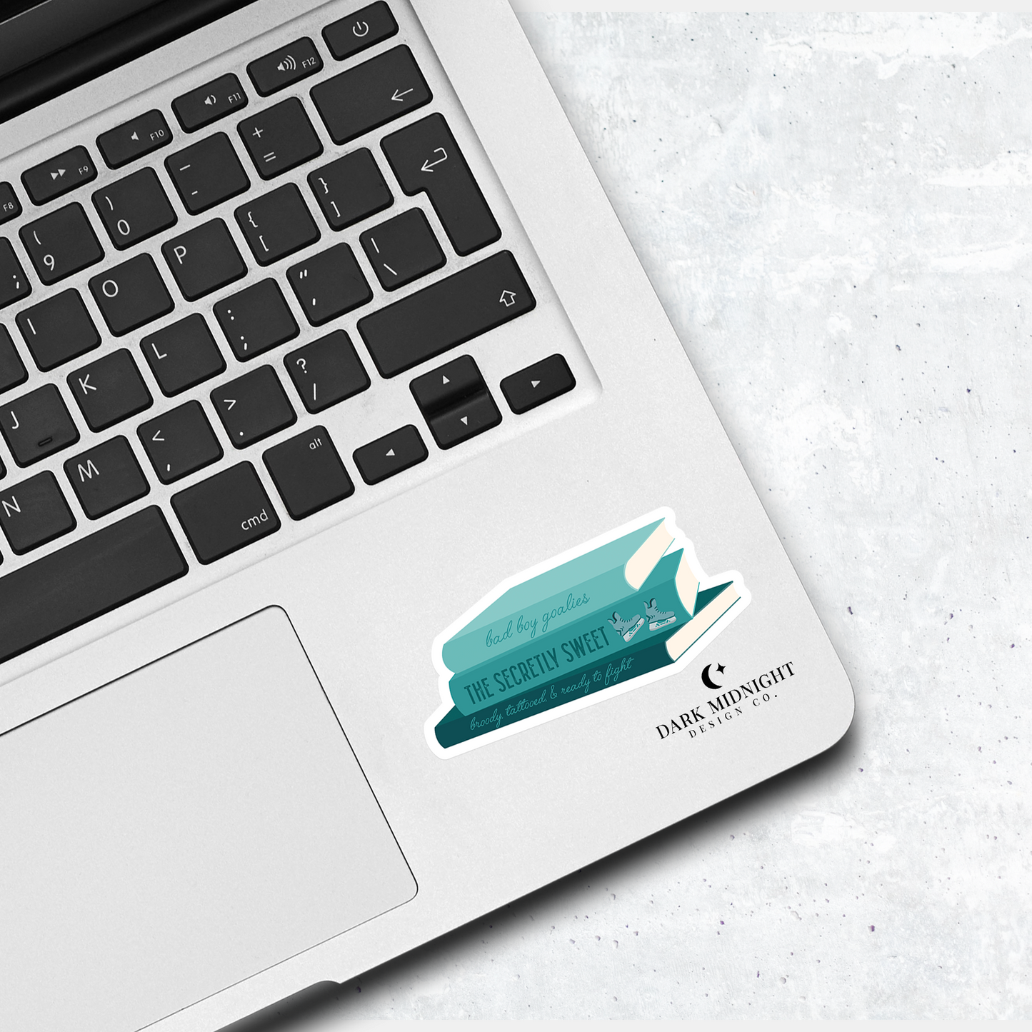 Hockey Romance Book Stack Sticker