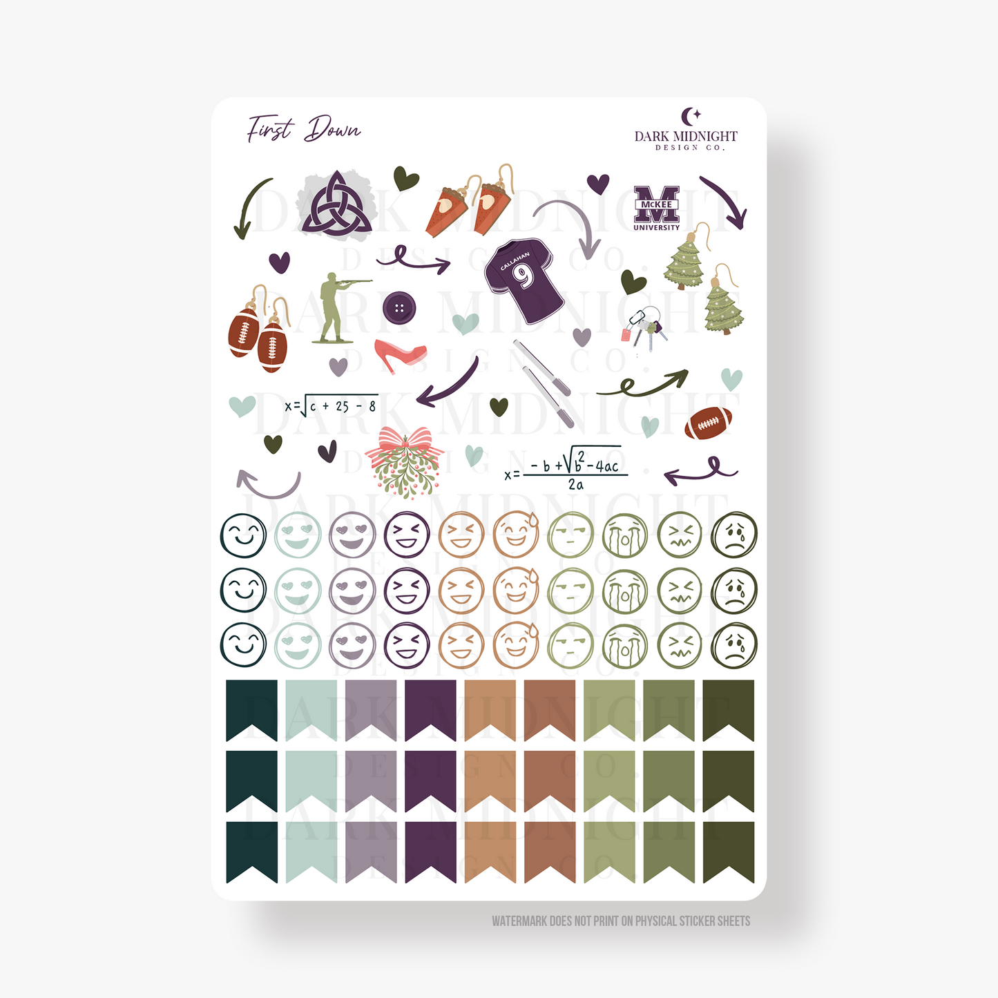 First Down Annotation Stickers - Officially Licensed Beyond The Play Series