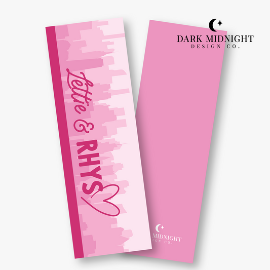 Lettie and Rhys Bookmark - Officially Licensed Unexpectedly In Love Series