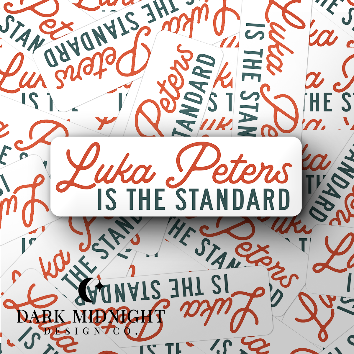 Luka Peters is the Standard Sticker - Officially Licensed Lovelight Farms