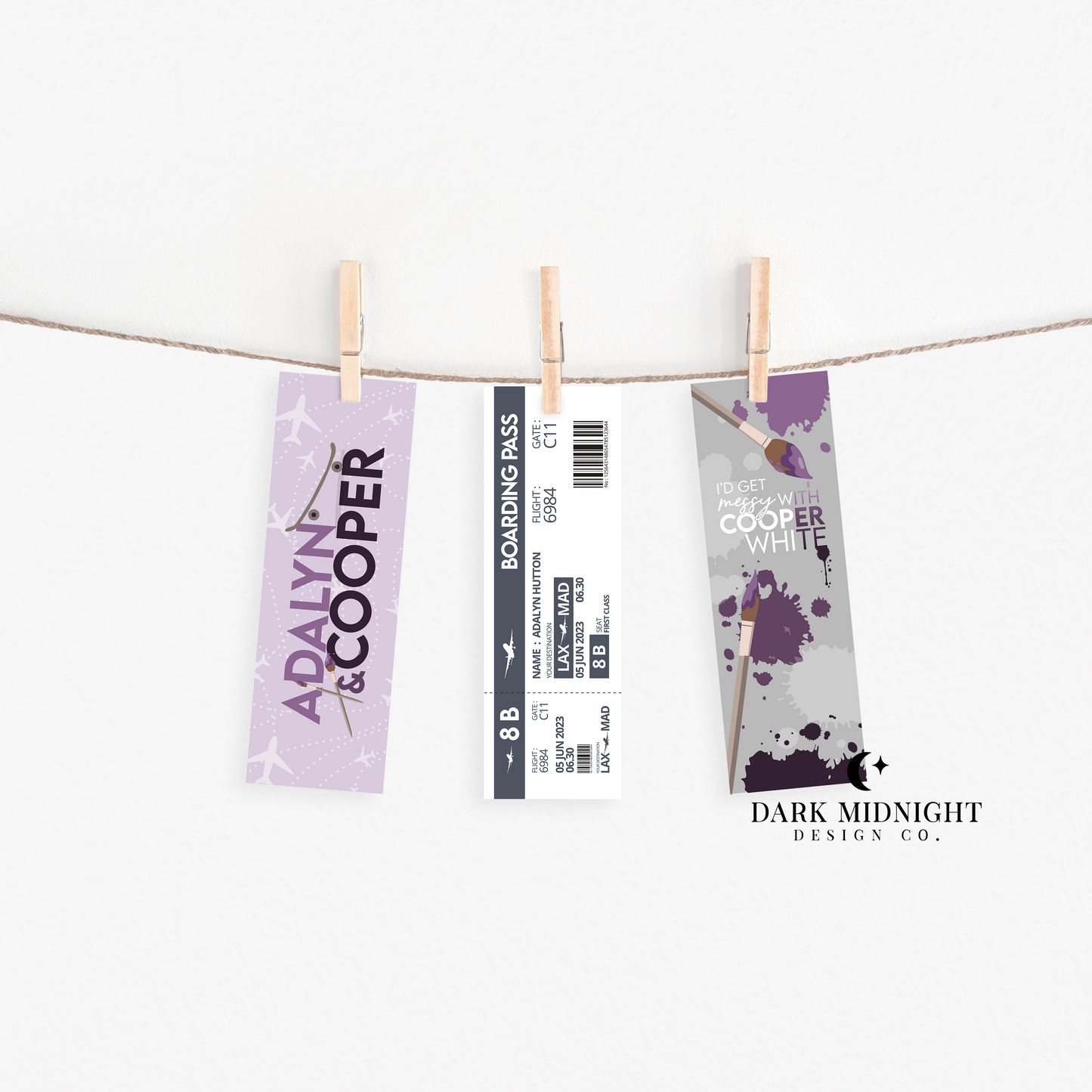 I'd Get Messy with Cooper White Bookmark - Officially Licensed Greatest Love Series