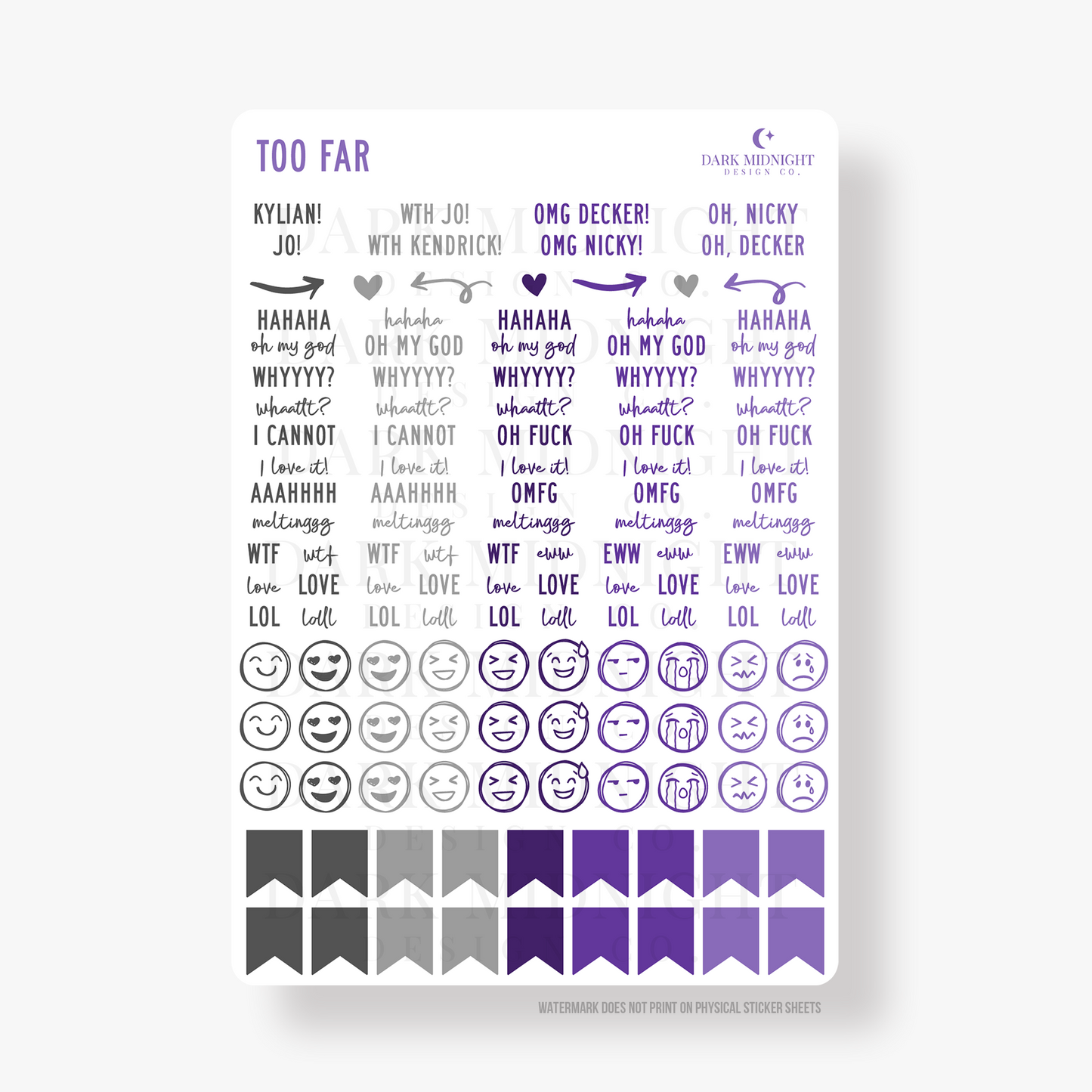 Too Far Annotation Kit - Officially Licensed Boys of Lake Chapel Series