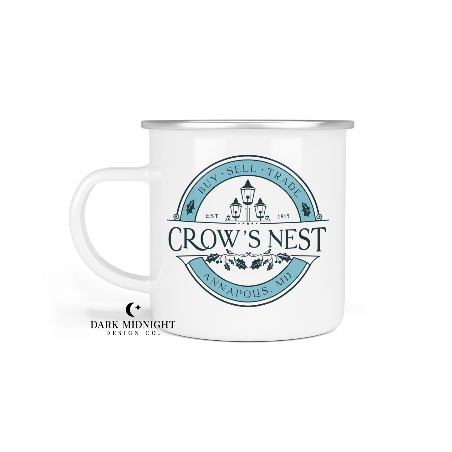 Crow's Nest Logo 12oz Camp Mug - Officially Licensed Ghosted Series