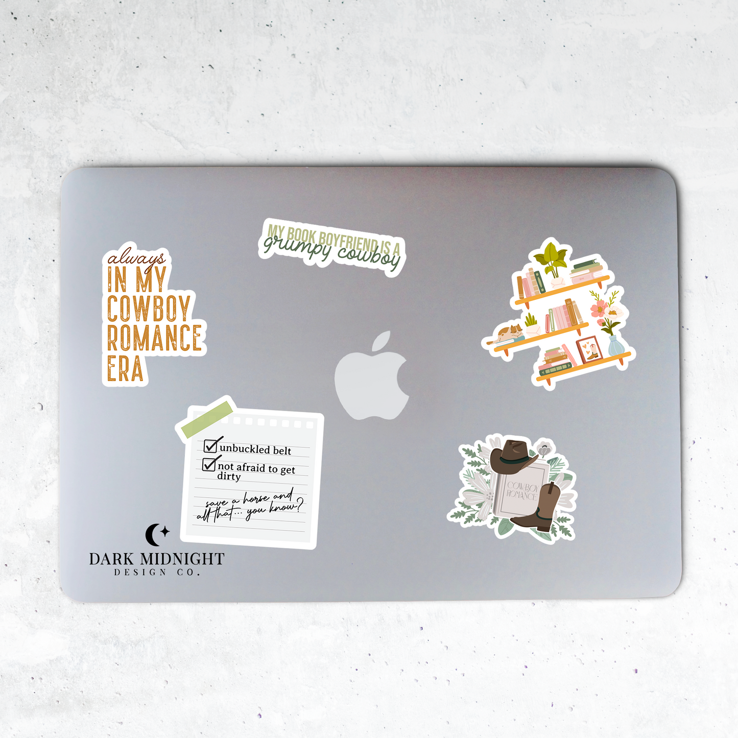 Cowboy Romance Sticker Pack - Set of 5 Stickers