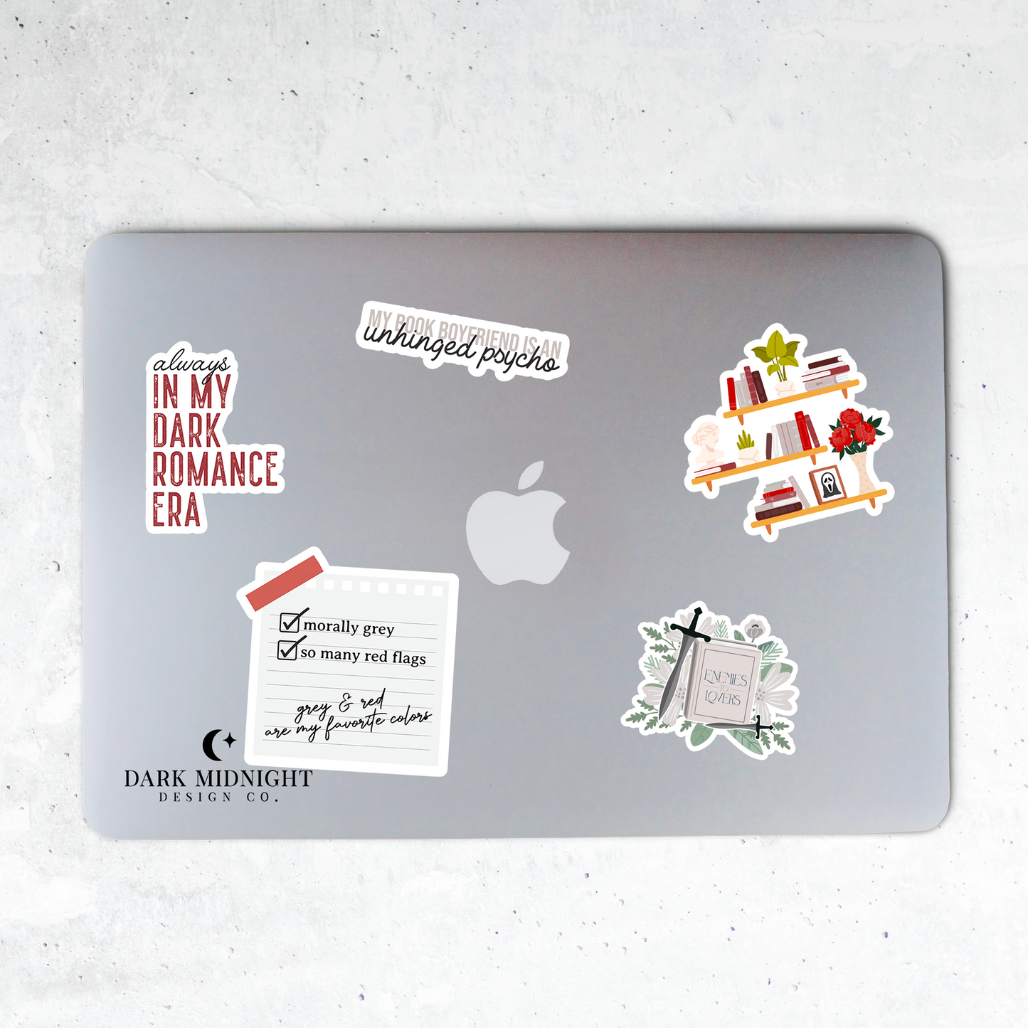 Dark Romance Sticker Pack - Set of 5 Stickers