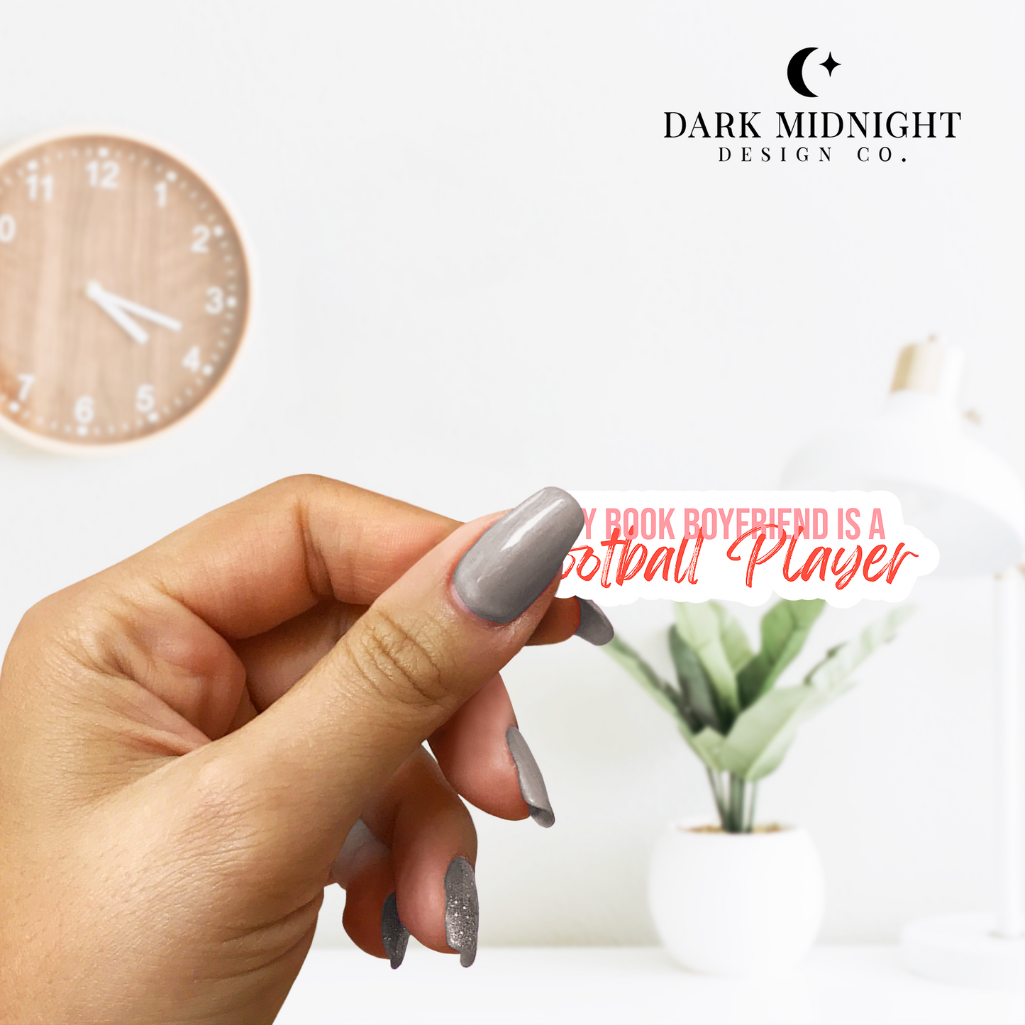 My Book Boyfriend is a Football Player Sticker