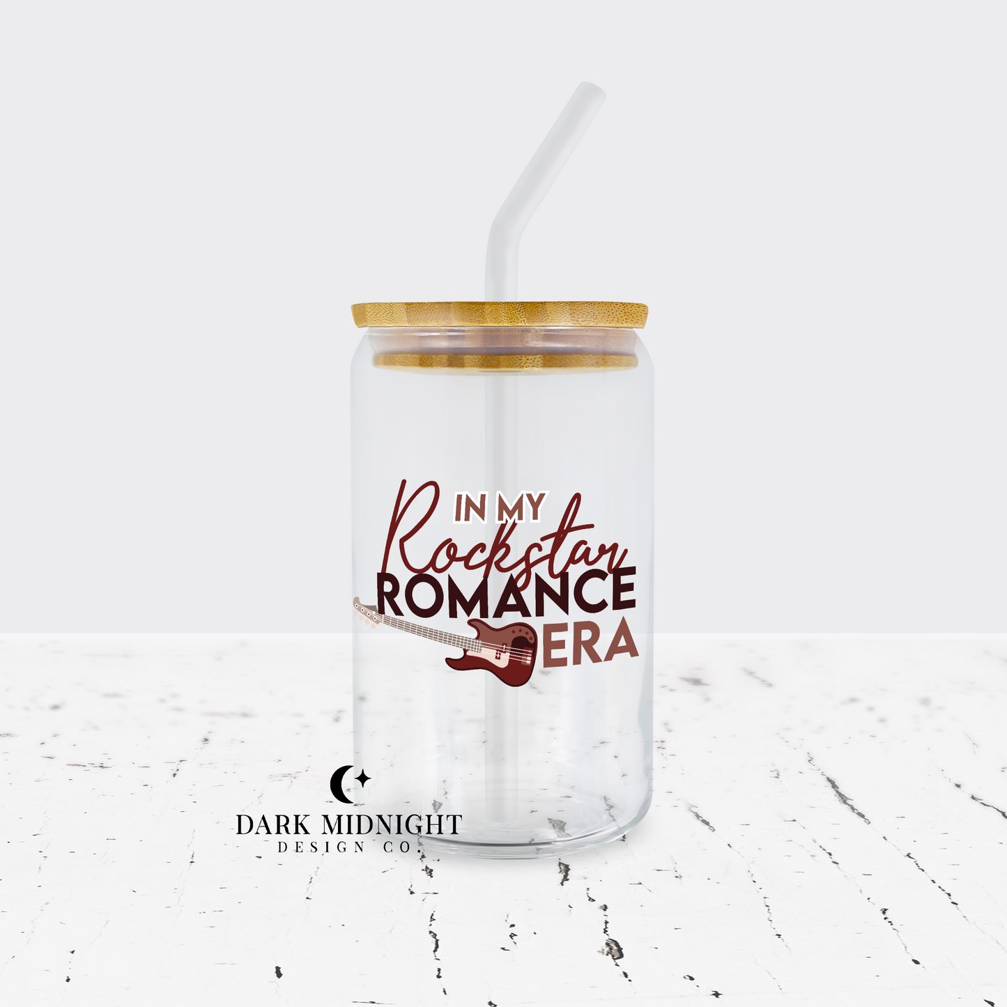 In My Rockstar Romance Era 16oz Glass Can