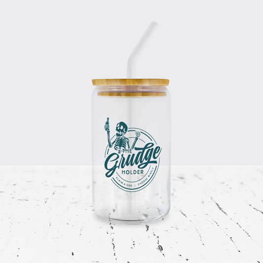 Grudge Holder Bar Logo 16oz Glass Can - Officially Licensed Sullivan Family Series