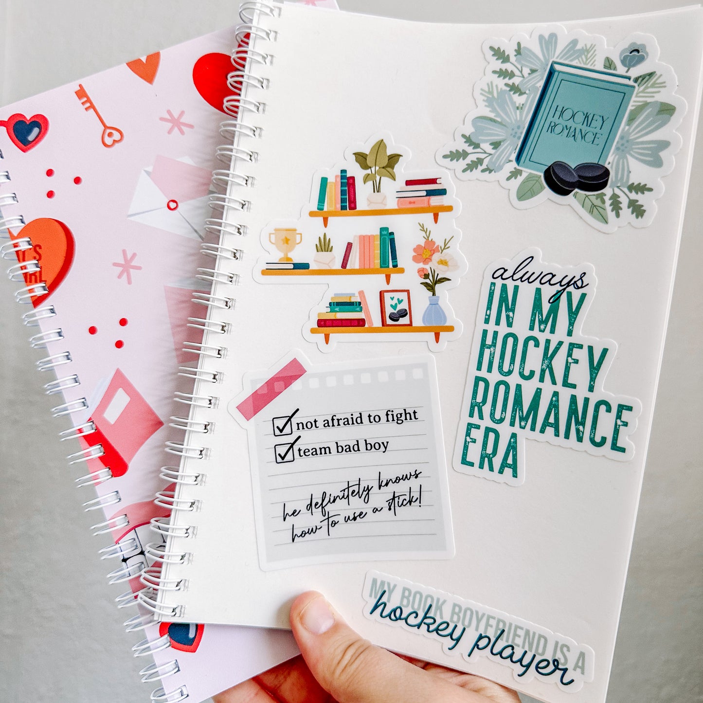 Book Boyfriend Candy Heart Sticker Book