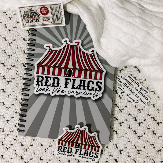 Red Flags Look Like Carnivals Sticker Book