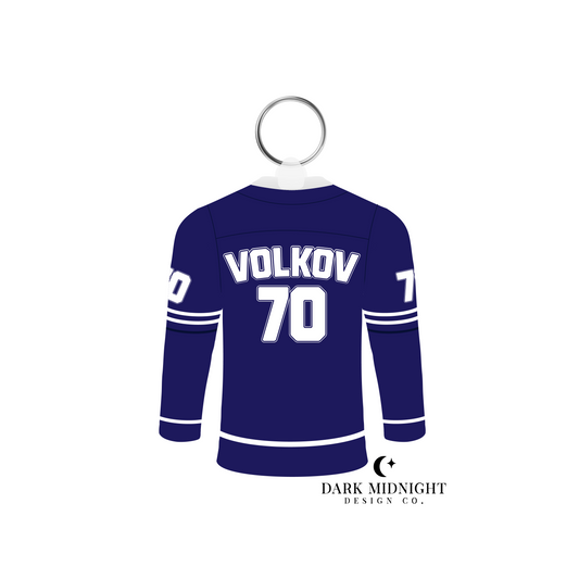 Alexei Volkov Jersey Keychain - Officially Licensed Vancouver Storm Series