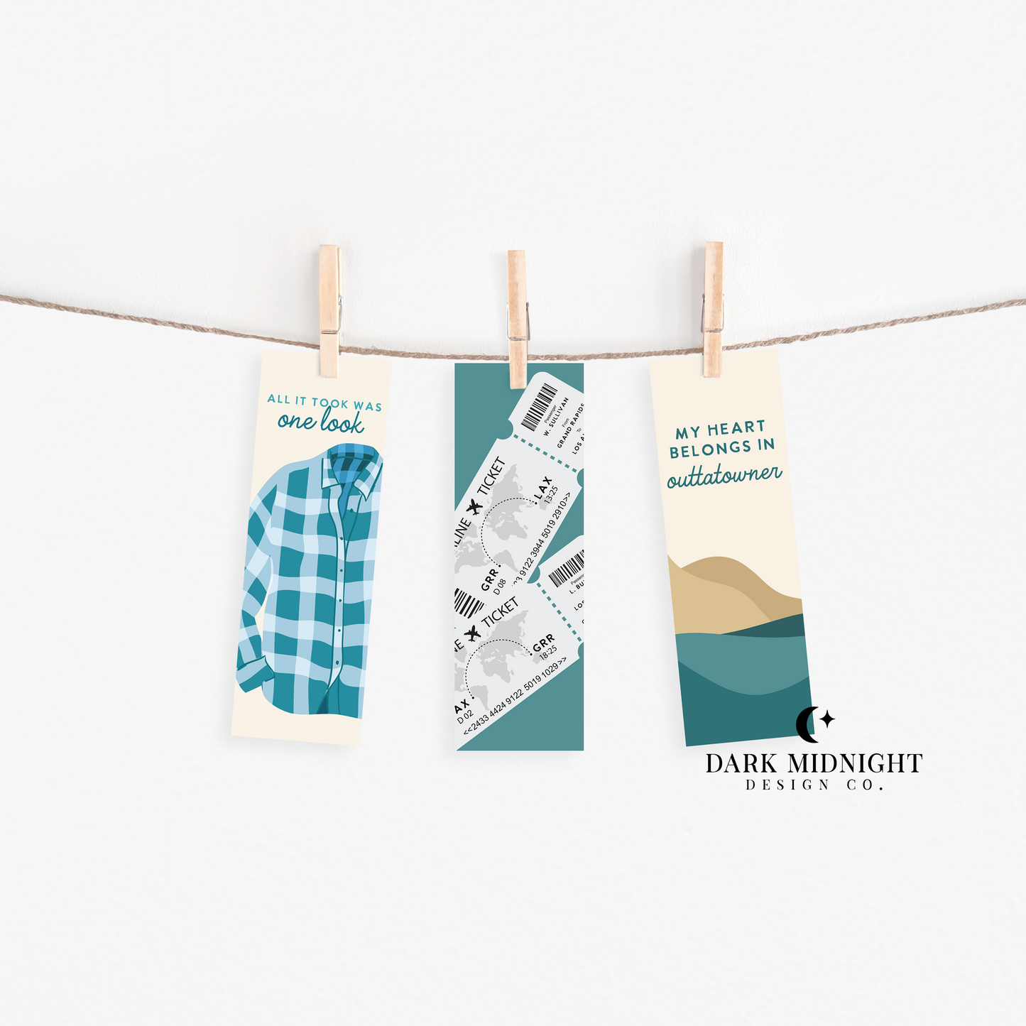 All It Took Was One Look Bookmark - Officially Licensed Sullivan Family Series