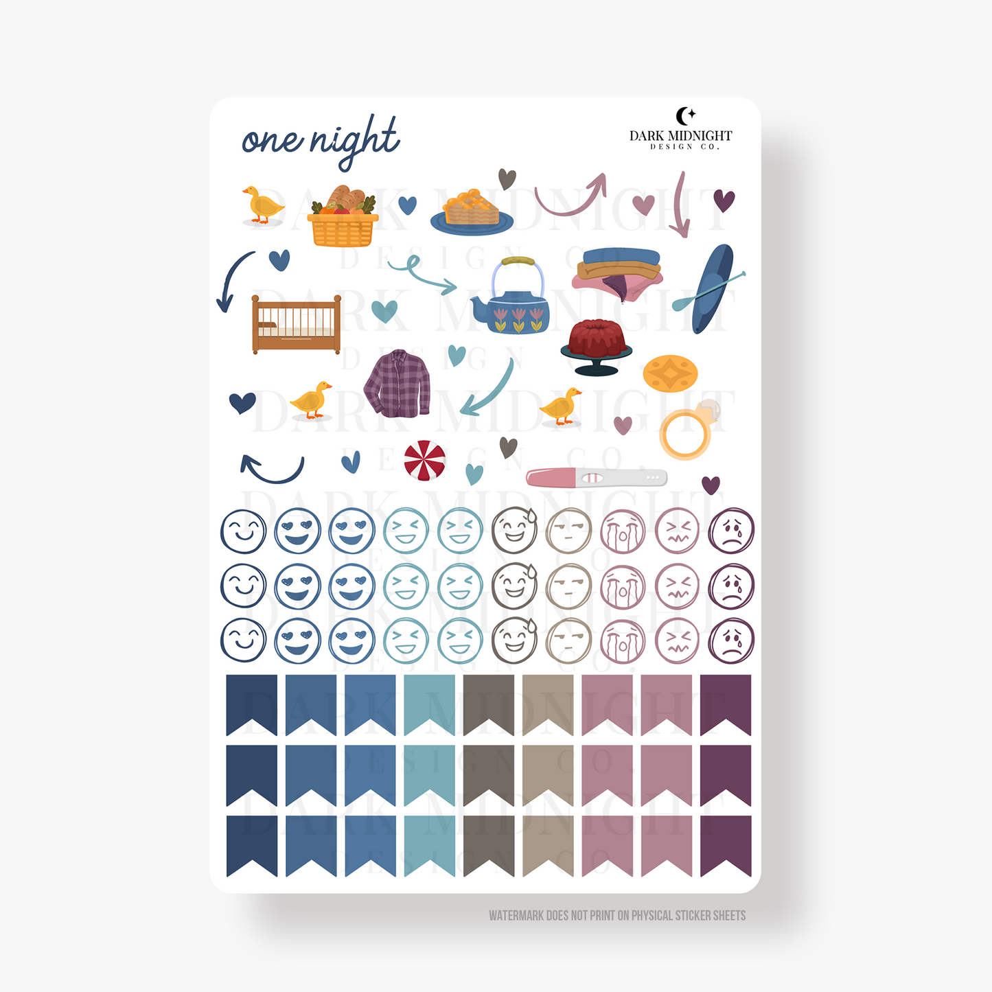 One Night Annotation Stickers - Officially Licensed Sullivan Family Series