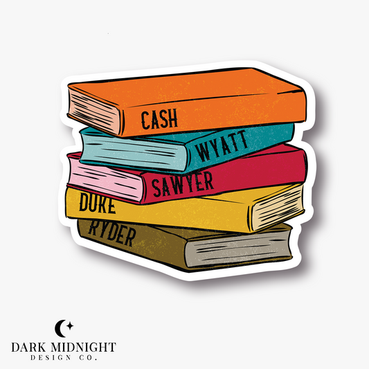 Pre-Order: Rivers Brothers Book Stack Sticker - Officially Licensed Lucky River Ranch Series