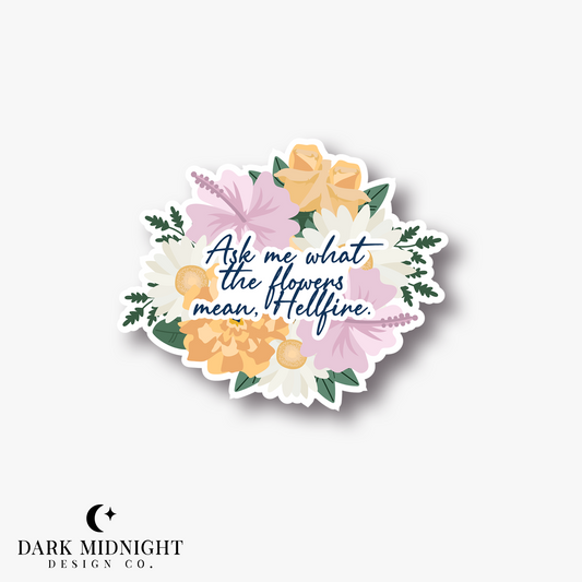 Ask Me What The Flowers Mean Sticker - Officially Licensed Vancouver Storm Series