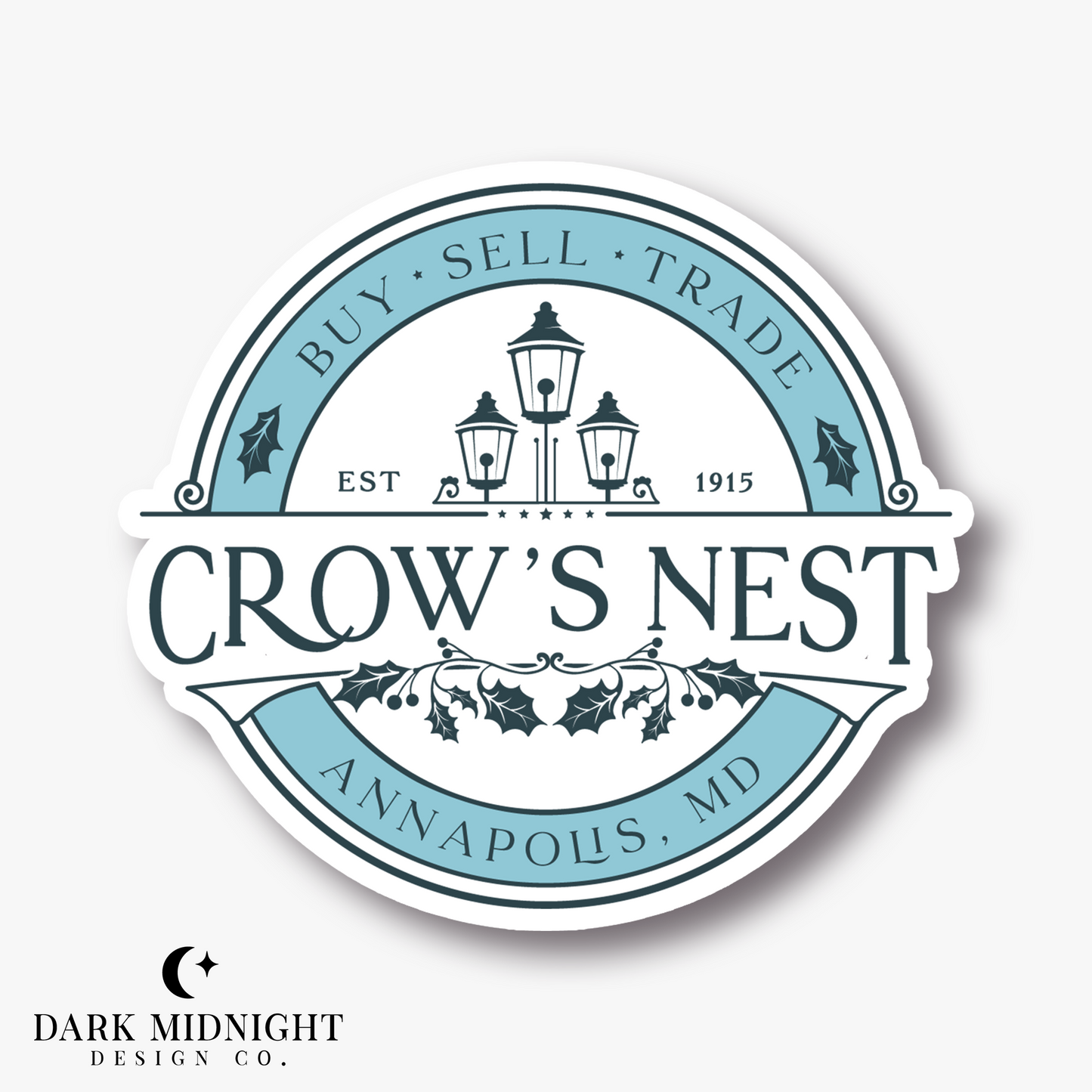 Crow's Nest Logo Sticker - Officially Licensed Ghosted Series