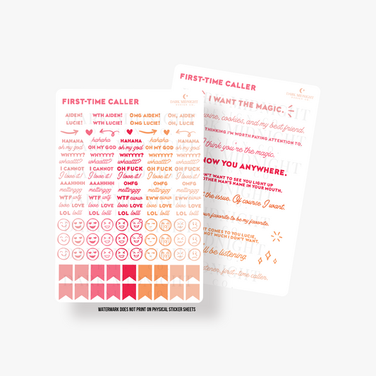 First-Time Caller Annotation Stickers - Officially Licensed Heartstrings