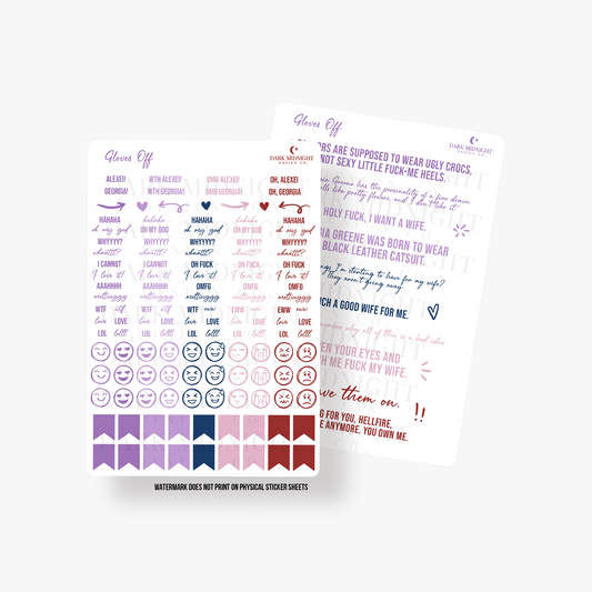 Gloves Off Annotation Stickers - Officially Licensed Vancouver Storm Series