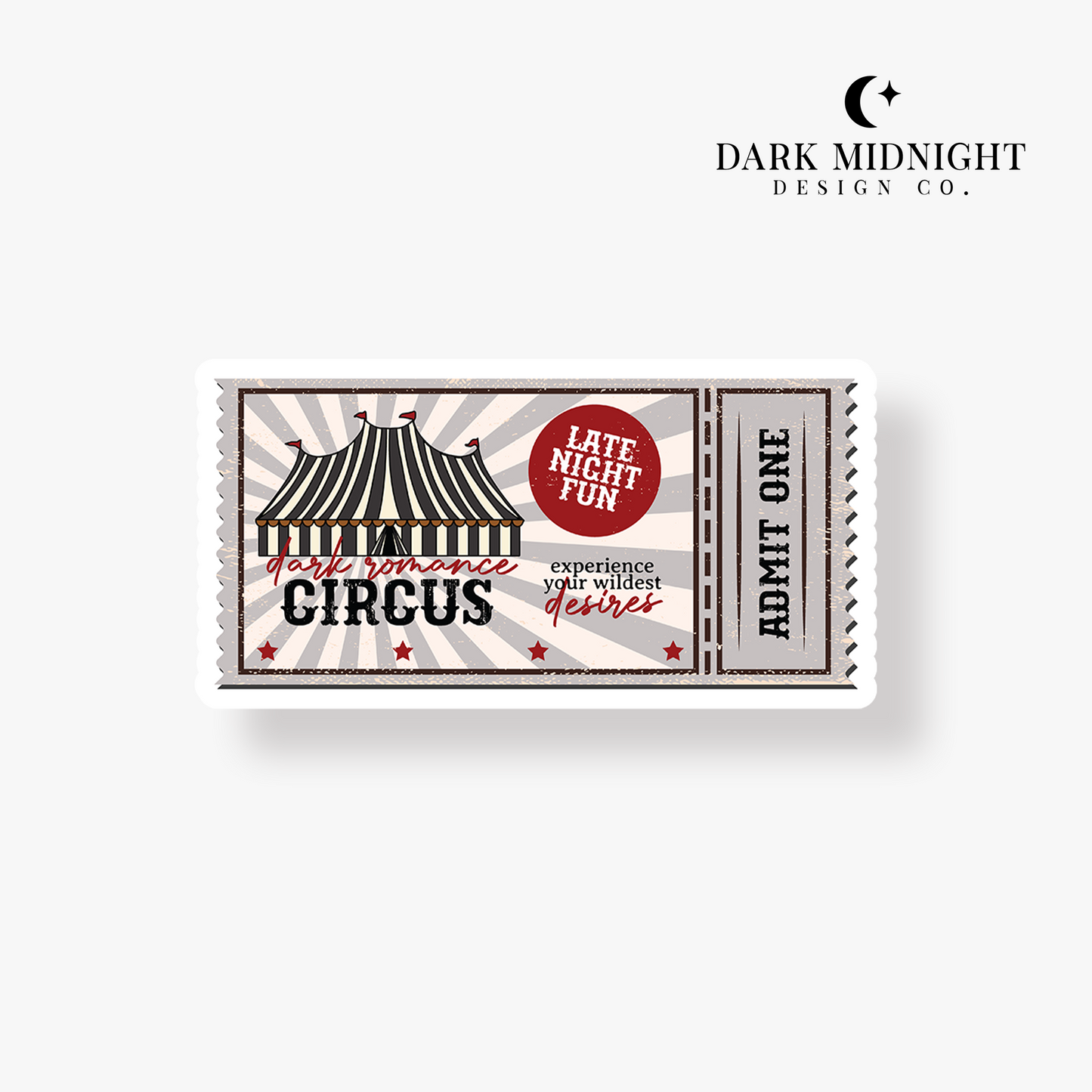 Dark Romance Carnival Sticker