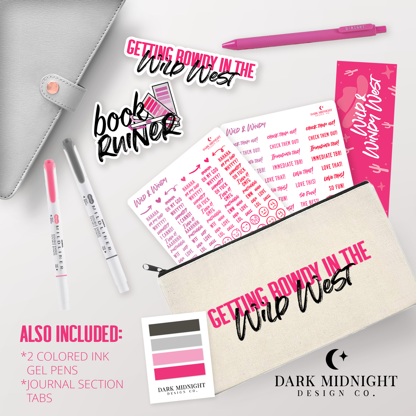 Wild & Windy Chicago / LoveNVegas / Wild & Windy West Journal & Annotation Sticker Kit - Official Wild & Windy Merch