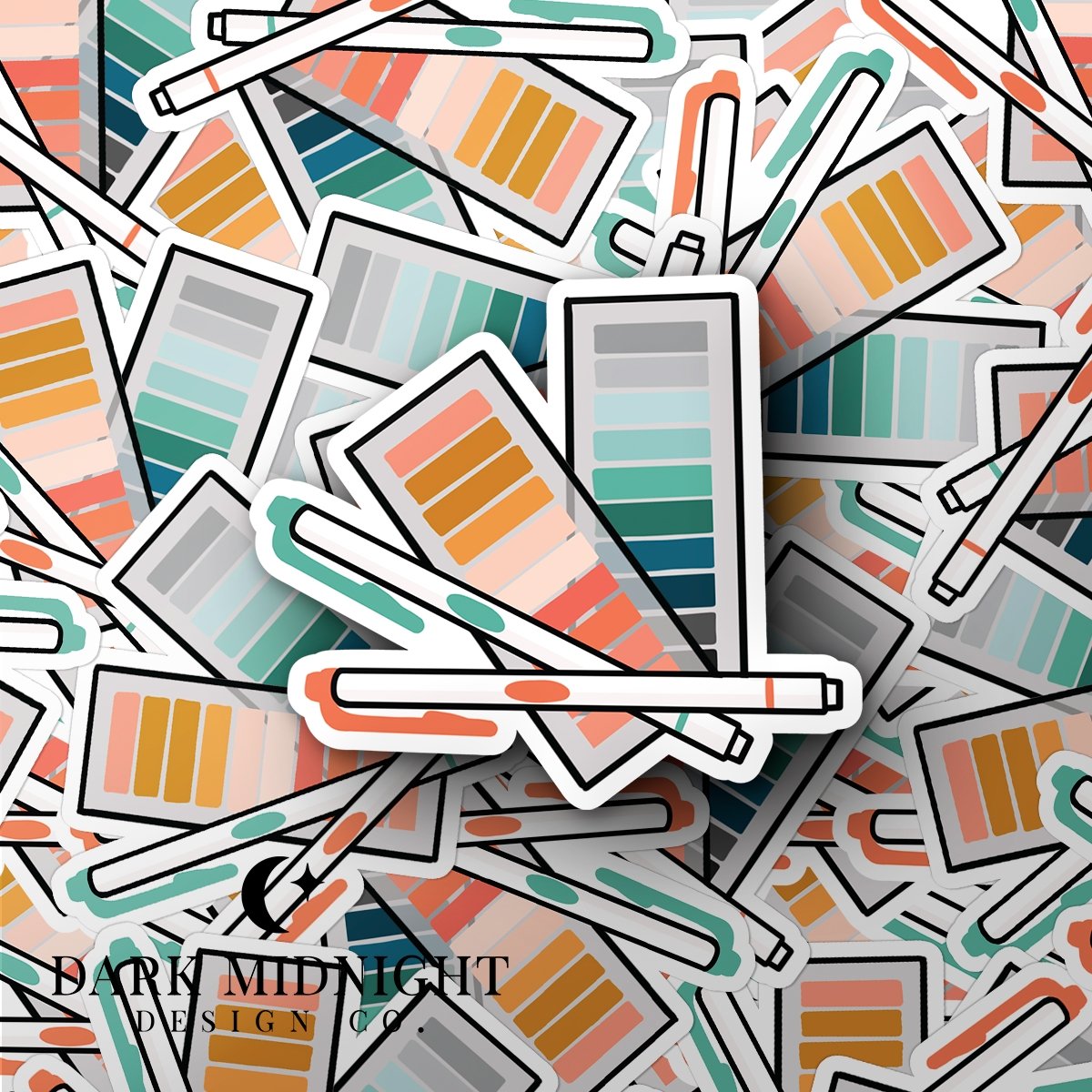 Annotation Supplies - Bookish Annotation Sticker - Dark Midnight Design Co