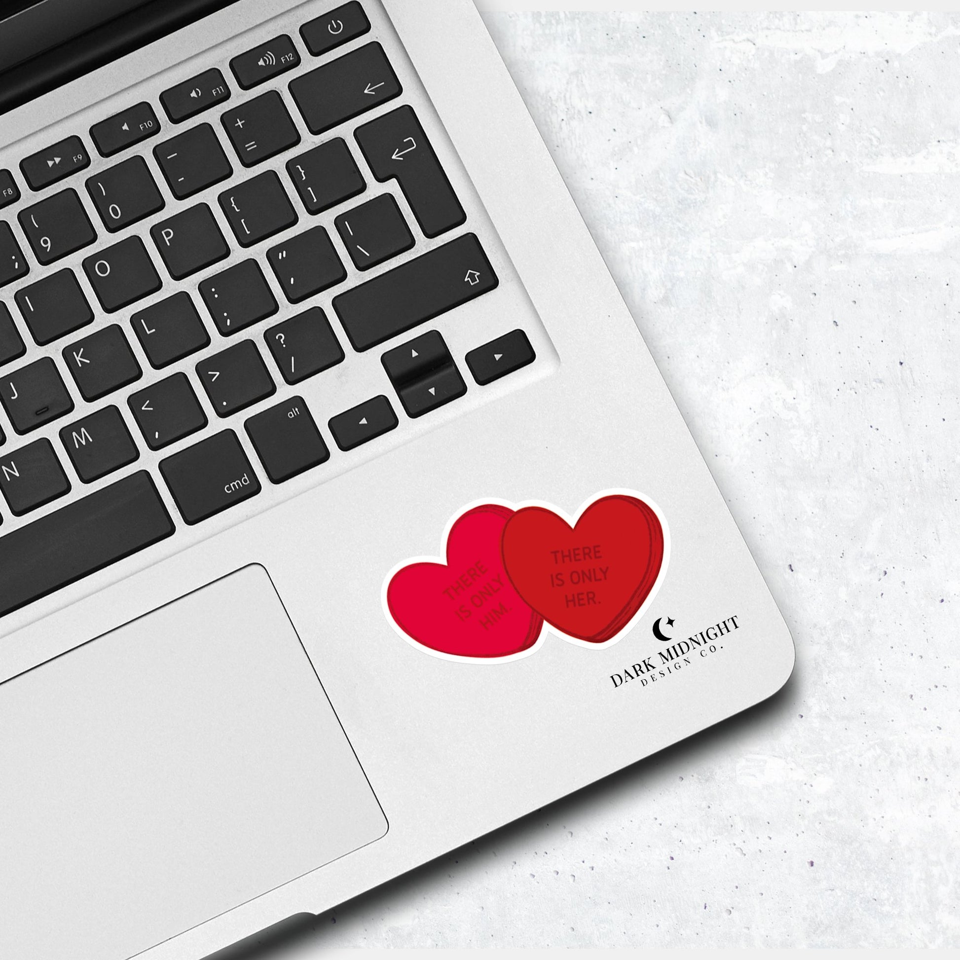 Candy Hearts - There Is Only Him - Darius Acrux & Tory Vega - Officially Licensed Zodiac Academy Sticker - Dark Midnight Design Co