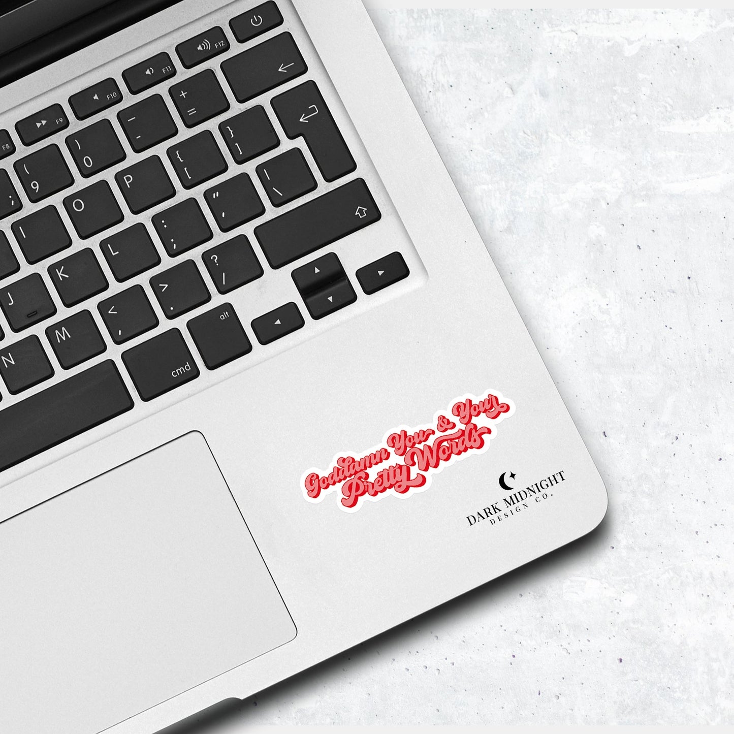 Goddamn You And Your Pretty Words - Darius Acrux Quote - Officially Licensed Zodiac Academy Sticker - Dark Midnight Design Co