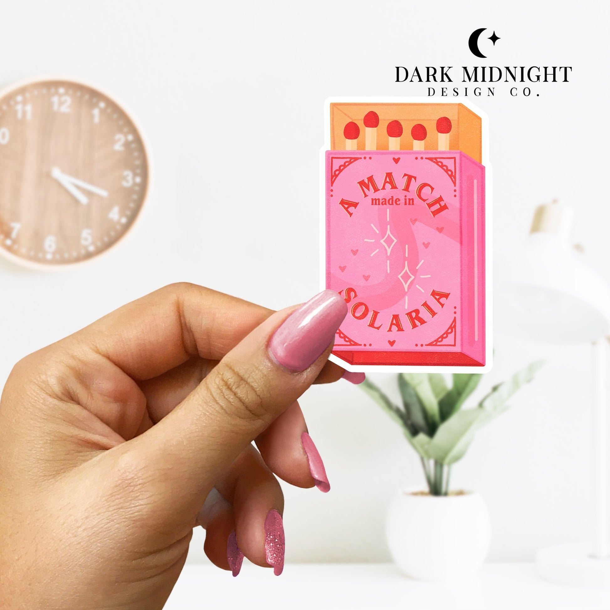 Match Made in Solaria Matchbox - Officially Licensed Zodiac Academy Sticker - Dark Midnight Design Co